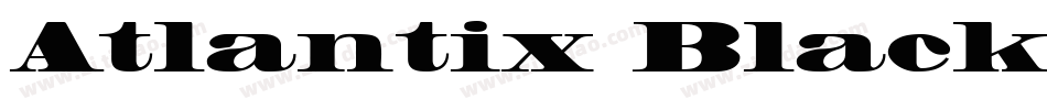 Atlantix Black SSi Black字体转换